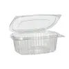 50 Feinkost- und Salatschalen mit Klappdeckel, R-PET oval Produktbild-Vorschau 1