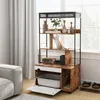 PawHut 2-in-1 Katzenklo Schrank, Katzenklo mit Produktbild-Vorschau 2