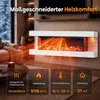 COSTWAY Chimenea eléctrica de 32 pulgadas, con calefacción Vista previa de la imagen del producto 3