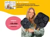 Endusor patelnia do jajek sadzonych do wszystkich rodzajów kuchenek, patelnia do smażenia jajek Podgląd zdjęcia produktu
