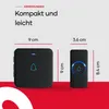 SAVS Funk-Türklingel mit 1 Empfänger - Schwarz - Reichweite Produktbild-Vorschau 9