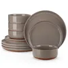 Service de table en céramique stoneware, 12 pièces, set de Voir les images du produit 1
