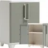 Armoire basse en résine cadenassable à 2 portes Linear Wood Voir les images du produit 5