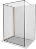 Mexen Kioto Duschwand Walk-in 110 x 90 cm, schwarzes Produktbild-Vorschau 1