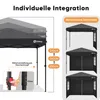 Sekey Faltpavillon 3x3 mit 4 Seitenwänden und mit 4 Produktbild-Vorschau 2
