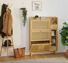 Szafka na buty Relaxdays, 5 przegródek, bambusowa półka na Podgląd zdjęcia produktu 2