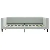 vidaXL Tagesbett Hellgrau 90x190 cm Samt Produktbild-Vorschau 3