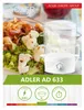 Parný varič Adler 9 l, 800 W, 3 nádoby, turbo para, Náhľad obrázku produktu 5