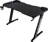 A black gaming desk with a Z-shaped leg structure. Produktbild-Vorschau
