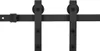 A black metal sliding door hardware set is shown against a white background. Náhľad obrázku produktu