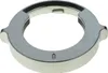 A close-up studio shot of a silver metal ring with a black inner lining. Produktbild-Vorschau
