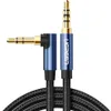 Ugreen 3,5 mm Klinke Audio AUX Kabel 90 Winkel, 2m Blau Produktbild-Vorschau 1