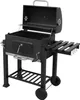 Barbecue au charbon de bois 57x37 cm avec couvercle et Voir les images du produit 1