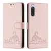Leder Hülle für Sony Xperia 10 V Süße Katze Flip Case Produktbild-Vorschau 2