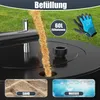 KESSER® Rasenwalze Metall mit Handschuhen Handwalze Produktbild-Vorschau 3