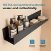 doporro Duschablage ohne Bohren 50 cm, Duschregal Schwarz Produktbild-Vorschau 2