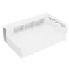 A white bed frame with integrated storage and shelving. Náhľad obrázku produktu