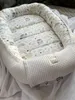 Waffelpique WEIß/ HASE Beige Babynestchen Unterlage 5 Tlg Produktbild-Vorschau 4