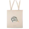 Mr. & Mrs. Panda Tote Bag Narwal - Transparent - Geschenk, Produktbild-Vorschau 3