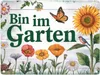 Bin im Garten Metallschild in 15x20 cm mit Schmetterling Produktbild-Vorschau 1