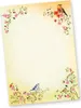 TOSKANA Briefpapier mit Umschlag Set Blumen und Vögel 10 Produktbild-Vorschau 2