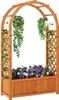 Hochbeet mit Spalier und Bogendach, 83x36x146 cm Produktbild-Vorschau 1