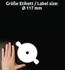 Avery Zweckform L7676-25, CD-Etiketten SuperSize, A4, ? 117 Produktbild-Vorschau 5
