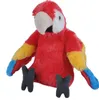 A plush toy parrot sits on a white background. Produktbild-Vorschau