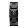 A black Emporio Armani watch with a ceramic band is shown against a white background. Voir les images du produit