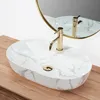 Umyvadlo na desku Rea AURA 61 Marmo Shiny Náhled obrázku produktu 6