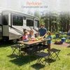 Sekey 120 x 60 cm Aluminium Campingtisch Faltbar Klapptisch Produktbild-Vorschau 3