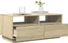 vidaXL Couchtisch mit LED-Leuchten Sonoma-Eiche 90x49x40 cm Produktbild-Vorschau 4