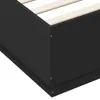 vidaXL Bettgestell Schwarz 150x200 cm Holzwerkstoff Produktbild-Vorschau 6