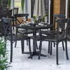 COMPACT | Gastro HPL Tischplatte | Ø 60 cm | Schwarz-Marmor Produktbild-Vorschau 13