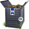 GARANTIA THERMO-WOOD composteur 600 litres anthracite-brun Voir les images du produit 1