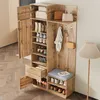 Compacte garderobe met spiegel en zitbank, garderobe voor Productafbeelding-voorbeeld 6