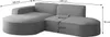 Ecksofa Designersofa PALMA XS in Stoff Opera Velvet Pearl Produktbild-Vorschau 2