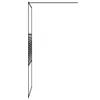 vidaXL Duschwand für Begehbare Dusche Schwarz 100x195 cm Produktbild-Vorschau 4