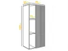 Easy4You Matt Schwarz/Eiche Unterschrank WOTA 100 cm mit Produktbild-Vorschau 7