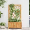 vidaXL Garten-Hochbeet mit Spalier Massivholz Akazie Produktbild-Vorschau 2