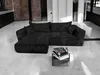 Ecksofa Berlin 255x160 Schwarz CORD mit schlaffunktion und Produktbild-Vorschau 1