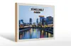 Holzschild Städte Düsseldorf Medienhafen Baukunst 30x20cm Produktbild-Vorschau 1