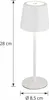 Lampada da tavolo da esterno a LED, bianca, batteria Anteprima dell’immagine prodotto 9