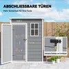 Outsunny Gerätehaus Kunststoff 1,14m² 151 x 92 x 193cm Produktbild-Vorschau 7