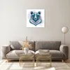 Bilder auf glas - Bär Illustration Traum blumig - 50x50cm - Produktbild-Vorschau 7