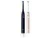 Two electric toothbrushes, one black and one gold, are displayed upright on a white background. Produktbild-Vorschau