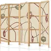 A five-panel room divider with a minimalist abstract pattern. Podgląd zdjęcia produktu
