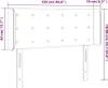 vidaXL LED Kopfteil Dunkelbraun 103x16x78/88 cm Stoff Produktbild-Vorschau 6
