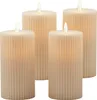 Set di 4 candele LED Relaxdays, A x P: 17,5 x 8 cm, fiamma Anteprima dell’immagine prodotto 1