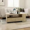 vidaXL Konferenční stolek Sonoma Dub 102x55x42 cm Materiál Náhled obrázku produktu 5